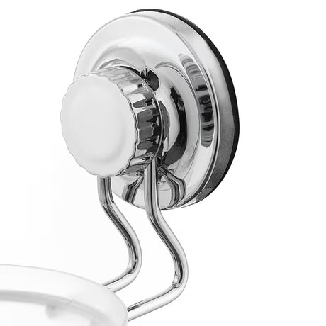 Sieninė WC šepetys Multi Ecoloc chromo spalvos, su siurbtuku, pro montavimas be gręžimo.