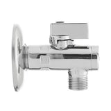 Chromuotas kampinis ventilis su integruotu filtru pro prijungimui praustuvo maišytuvai arba KLOZETAS