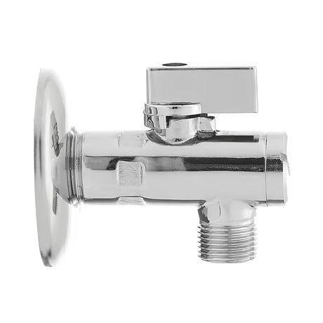 Chromuotas kampinis ventilis su integruotu filtru pro prijungimui praustuvo maišytuvai arba KLOZETAS