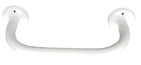 Baltas sieninis vonios kambario rankena pro saugesniam judėjimui ir lengvesniam atsistojimui nuo vonios arba nuo tualeto.