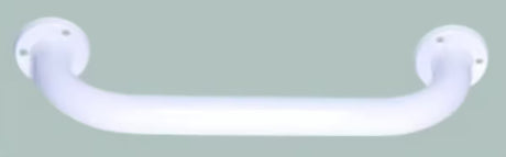 Baltos sieninės metalinės rankena SIKO Multi vonios kambariui pro saugesniam judėjimui ir lengvesniam atsistojimui.