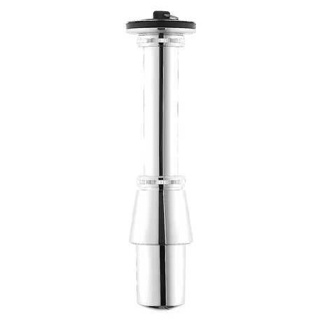 Dizaineriškas praustuvo sifonas pro praustuvui, apdaila – chrome, skersmuo 32 mm.