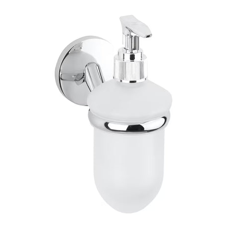 Elegantiškas skysto muilo dozatorius Multi Simple, chrome pro kasdieniam naudojimui vonios kambaryje.