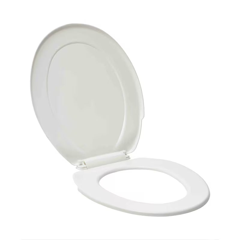 Balta KLOZETO dangtis Multi iš termoplasto su plastikiniais vyriais ir paslėptu tvirtinimu