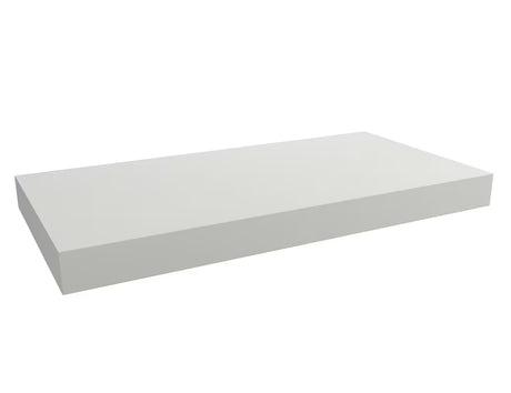 Pakabinama praustuvo stalviršis  Naturel Dolce baltos matinės spalvos (white matt), matmenys – 100x50x8 cm.
