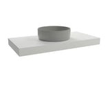 Pakabinama praustuvo stalviršis  Naturel Dolce baltos matinės spalvos (white matt), matmenys – 100x50x8 cm.