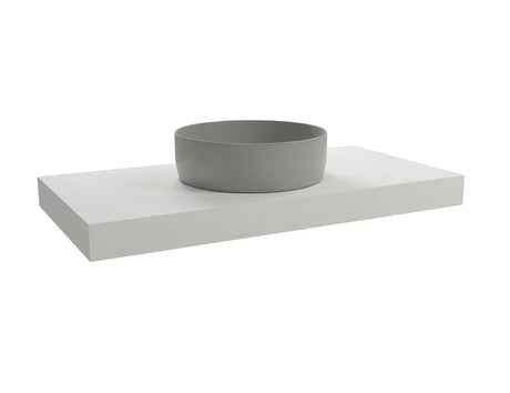 Pakabinama praustuvo stalviršis  Naturel Dolce baltos matinės spalvos (white matt), matmenys – 100x50x8 cm.
