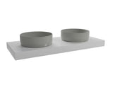 Pakabinama praustuvo stalviršis  Naturel Dolce, spalva – glossy white, matmenys 120x8x50 cm
