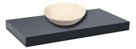 Juoda praustuvo stalviršis  Naturel Dolce 80x50x8 cm