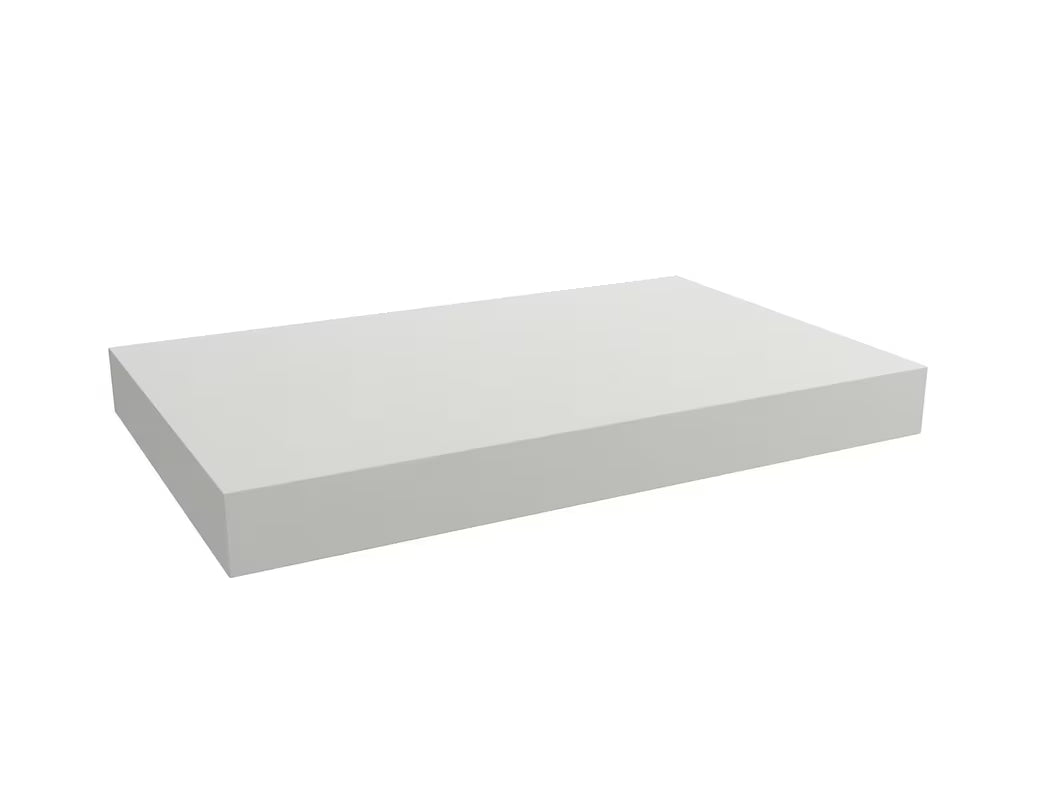 Naturel Dolce pakabinama stalviršis praustuvui 80x50x8 cm, baltas matinis (white matt)