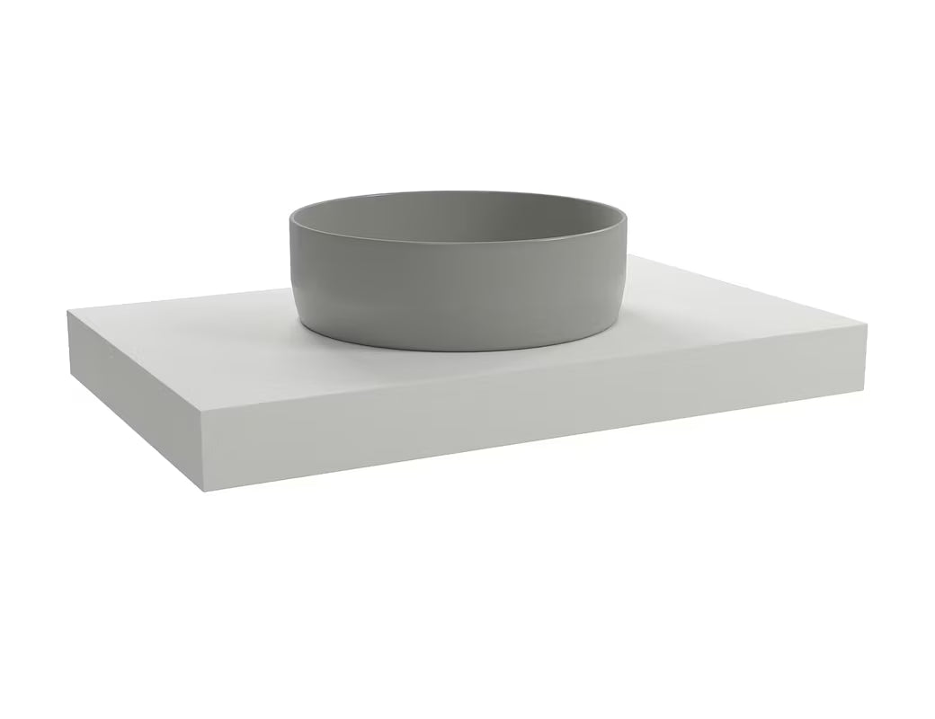 Naturel Dolce pakabinama stalviršis praustuvui 80x50x8 cm, baltas matinis (white matt)