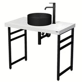 Kvadratinė po stalviršiu Naturel Dolce koja, juoda matinė