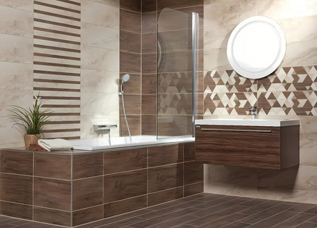 Apvalus LED veidrodis Naturel Iluxit 67 cm su šaltai baltu apšvietimu be jungiklio