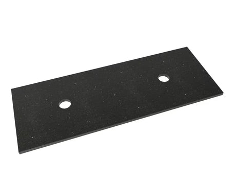 Dengiamoji plokštė Naturel Gobi iš Technistone techninio akmens, spalva – gobi black, su dviem išpjovomis