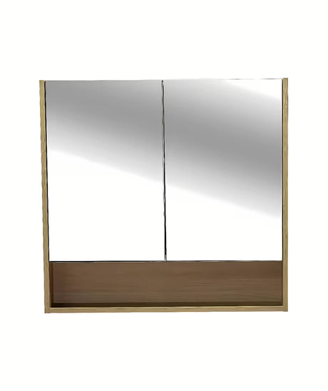 Veidrodinė spintelė Naturel Lucca 80x75 cm ąžuolo dekoro su veidrodinėmis durelėmis