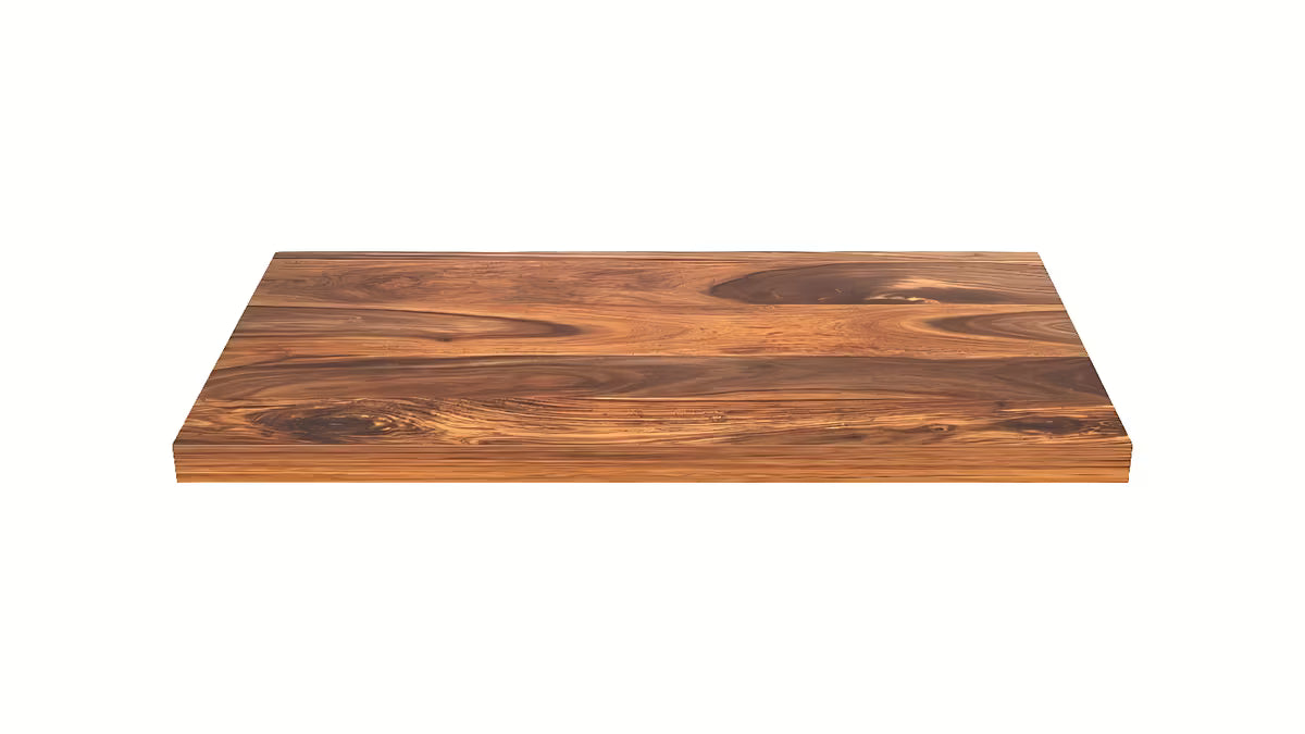 Dengiamoji plokštė Naturel Wood iš masyvios palisandro medienos su lakuotu paviršiumi