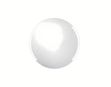 Apvalus vonios kambario LED veidrodis Naturel, 60 cm skersmens, su apšvietimu ir aliuminio rėmu