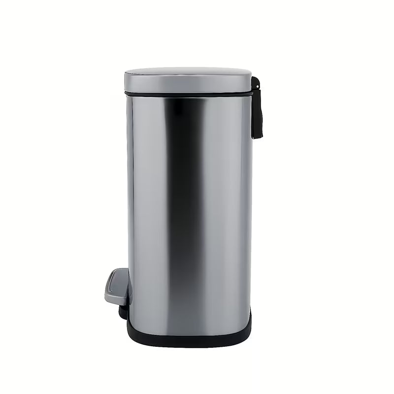 Šiukšliųdėžė  Nimco matinio nerūdijančio plieno apdailos, su išimamu vidiniu kibirėliu, talpa 5 l.
