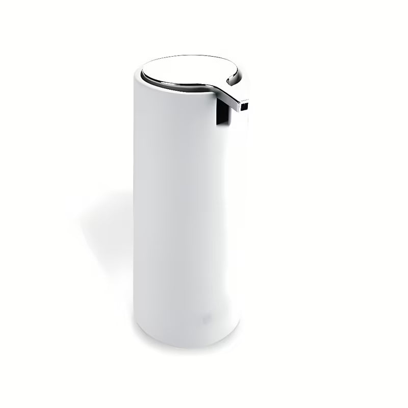 Baltas pastatomas skysto muilo dozatorius Nimco Omi iš polirezino, 175 ml talpos.