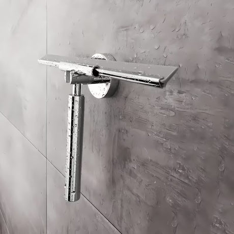 Chromuotas dušo stiklo valytuvas Nimco Unix pro dušo kabina