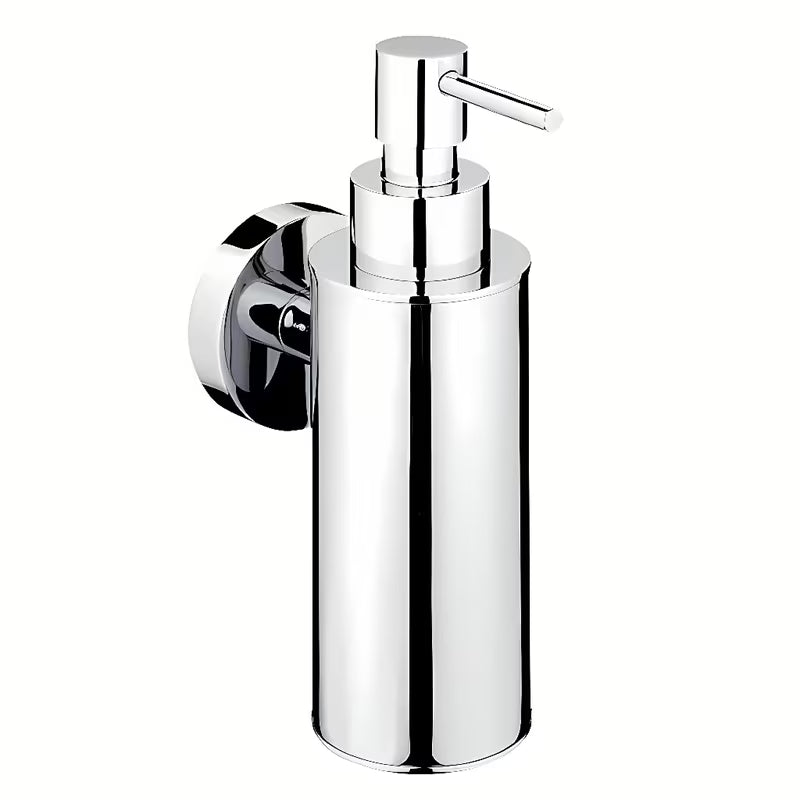 Chromuotas skysto muilo dozatorius Nimco Unix su metaliniu korpusu ir plastikine pompa