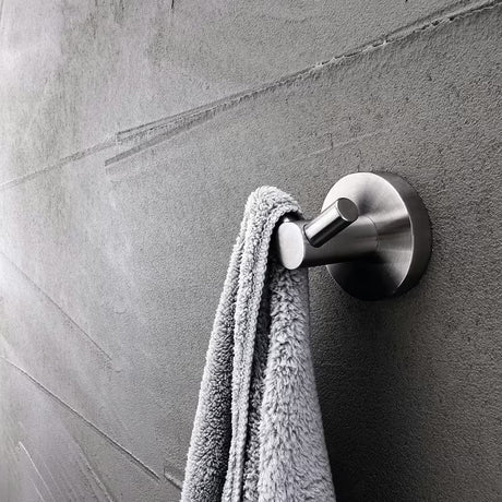 Nimco Unix dvigubas kabliukas vonios kambariui iš šlifuoto nerūdijančiojo plieno