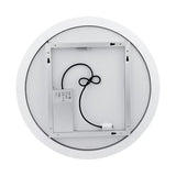 Apvalus LED vonios kambario veidrodis Nimco su perimetriniu apšvietimu, skersmuo 80 cm.