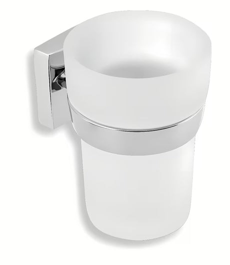 Chromuotas šepetėlių laikiklis Novaservis Metalia 12 pro, montuojamas gręžiant