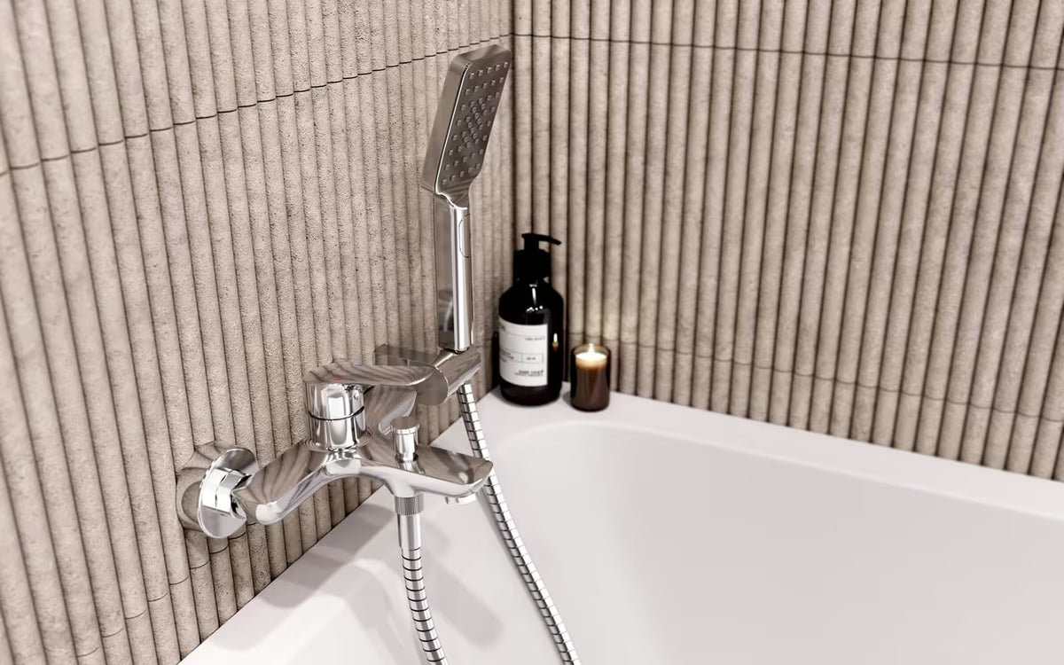 Novaservis Metalia 54 rankinio dušo komplektas chromo spalvos, su 3 padėčių rankiniu dušeliu ir metaline Anti-twist 150 cm žarna