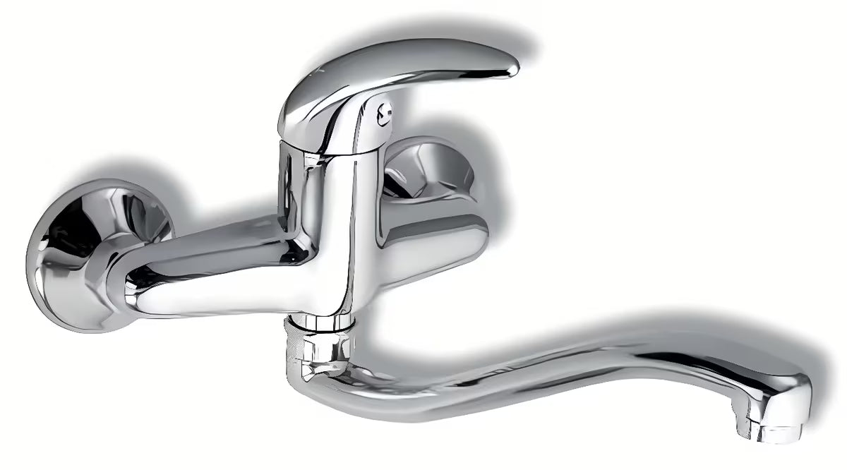 Novaservis Metalia 55 sieninė praustuvo maišytuvas chromo spalvos, su svirtiniu valdymu