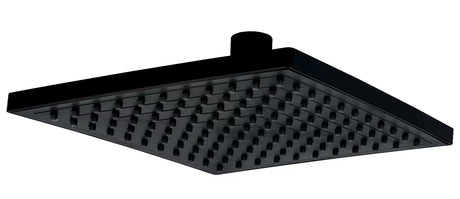 Juoda kvadratinė viršutinis dušas Novaservis 20x20 cm iš nerūdijančio plieno su EasyClean purkštukais
