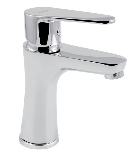 Svirtinis stovintis praustuvo maišytuvas Novaservis Titania Fresh Eco blizgaus chromo be praustuvo dugno vožtuvas.