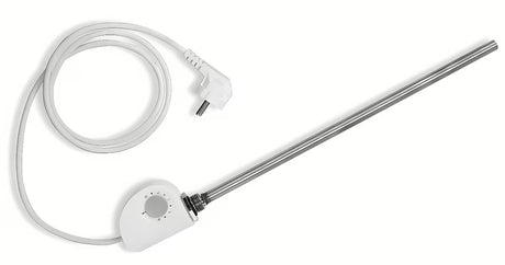Balta elektrinė kaitinimo elementas Novaservis su integruotu termostatu pro vonios kambario rankšluosčių džiovintuvas