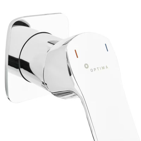 Optima Cube Way potinkinė praustuvo maišytuvas chromo spalvos su lanksčiu aeratoriumi