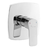 Potinkinė svirtinis dušo maišytuvas Optima Cube Way chromo spalvos, švaraus minimalistinio dizaino.