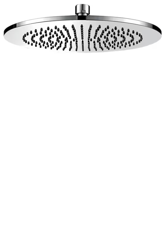 Apvali žalvarinė viršutinis dušas Optima Chrome, 20 cm skersmens, chromo spalvos