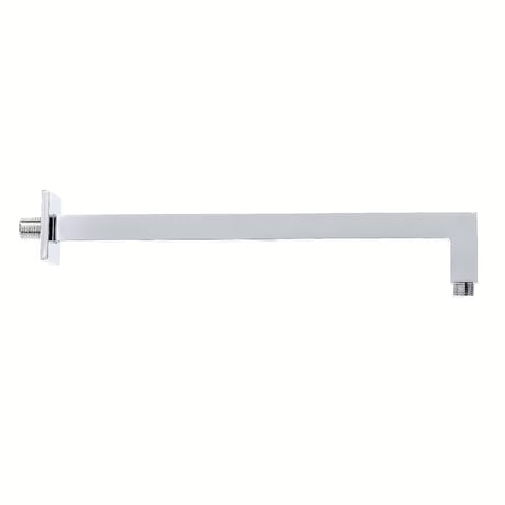 Dušo galvos Alkūnė Optima Chrome kvadratinio dizaino, ilgis 40 cm, pro viršutiniam dušui.