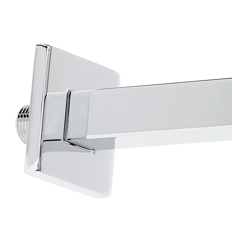 Dušo galvos Alkūnė Optima Chrome kvadratinio dizaino, ilgis 40 cm, pro viršutiniam dušui.