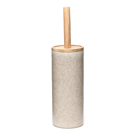 WC šepetys Optima Poly, light-limestone atspalvio, iš polirezino ir medžio