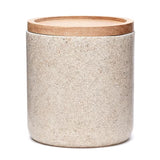 Dėžutė su dangteliu Optima Poly, light-limestone atspalvio, su mediniu dangteliu