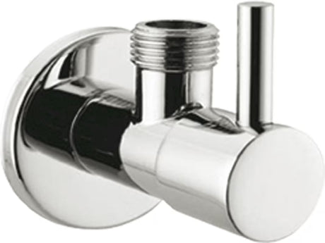 Optima kampinis ventilis chromo spalvos su svirtele pro vandens padavimui valdyti