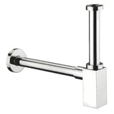 Dizaineriškas praustuvo sifonas Optima Chrome, 32 mm skersmens