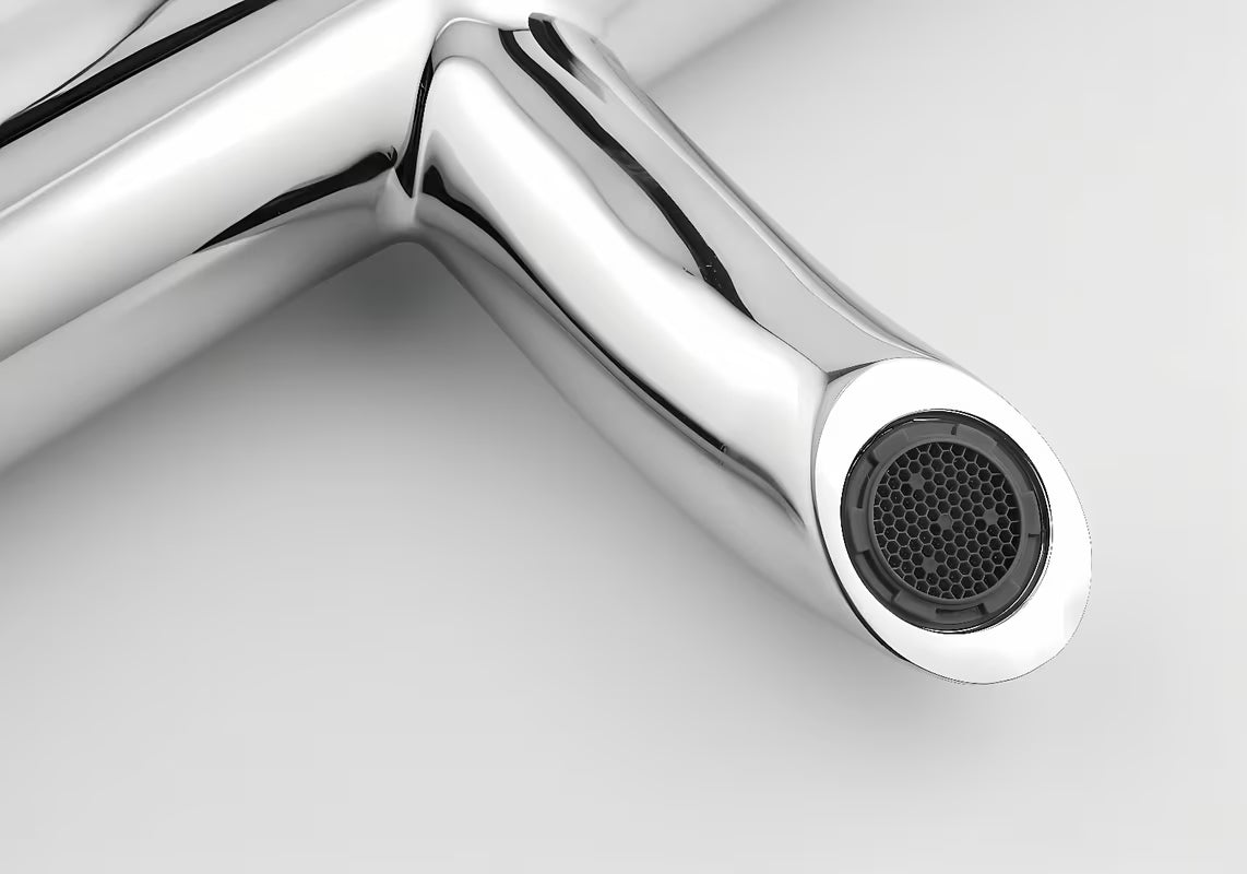 Termostatinė sieninė vonios maišytuvas Optima Chrome chromo spalvos be dušo komplekto.