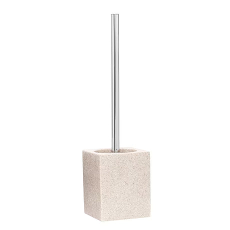 Laisvai pastatomas WC šepetys Optima Supera iš polirezino, light-limestone spalvos