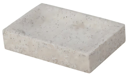 Laisvai pastatomas muilinė Optima Supera iš polirezino, light-limestone dekoro