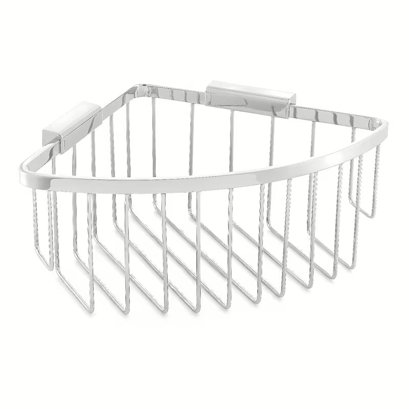 Kampinė sieninė vielinė lentynėlė Optima Wire program, chromo spalvos