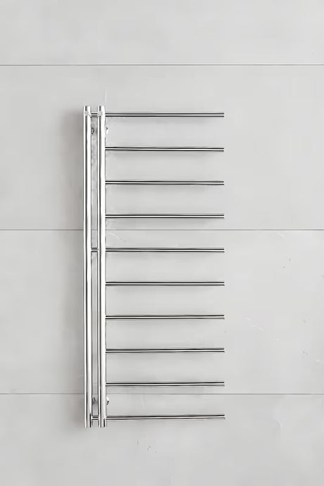 Chromo spalvos kombinuotas rankšluosčių džiovintuvas P.M.H. Apollo 500x1140 mm, su centriniu 50 mm prijungimu