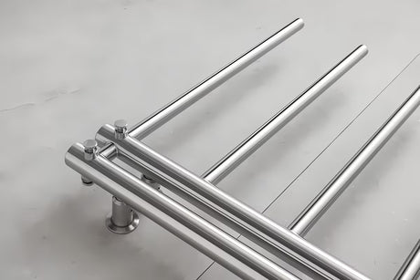 Chromo spalvos kombinuotas rankšluosčių džiovintuvas P.M.H. Apollo 500x1140 mm, su centriniu 50 mm prijungimu