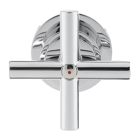 Chromuota potinkinė praustuvo maišytuvas Paffoni Cruz su ventiliniu valdymu ir kryžmine rankenėle.