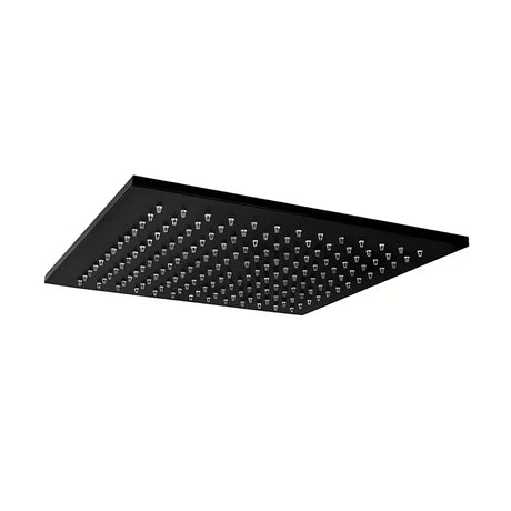 Matinės juodos spalvos viršutinis dušas Paffoni Syncro King 300 x 300 x 8 mm su pasukamu šarnyru ir apsauga nuo kalkių nuosėdų.
